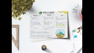 FREE MYnd Map Weekly Goal Planning and Mindfulness Printables [upl. by Ayaros18]