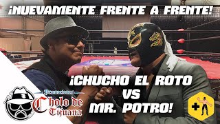 ¡Chucho el Roto encaró a Mr Potro en la conferencia de prensa de Promociones El Cholo de Tijuana [upl. by Grosmark]