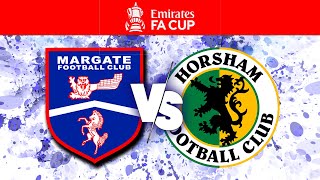 HIGHLIGHTS  FA Cup 3QR  Margate FC v Horsham FC H [upl. by Byron191]