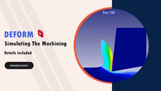 DEFORM simulating cutting a workpiece [upl. by Yelrah]