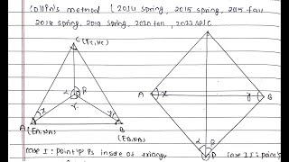 Survey2  Method of resection  Collins Method VVI for Final ExamBachelor of Civil Engineering [upl. by Graig32]