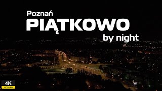 Poznań Piątkowo by night  4K Mavic 3 Pro Drone Cinematic  Poland  Polska [upl. by Nelram]