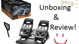 Thrustmaster TFRP Flight Rudder Pedals Unboxing and Review [upl. by Anilatac]