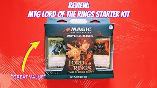 Review Magic The Gathering  Lord of the Rings Starter Kit [upl. by Anehsat]