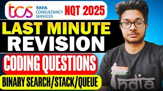 🔥TCS Free NQT Last Minutes Coding Questions Questions Asked in TCS 🔥 [upl. by Sallyanne]