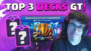 TOP 3 DECKS PER IL TORNEO GLOBALE CON 2 EVOLUZIONI  CLASH ROYALE ITA [upl. by Novihs327]