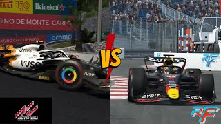 F1 2023  Assetto Corsa vs rFactor 2  Monaco Circuit DAzur [upl. by Stickney]