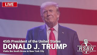 LIVE REPLAY President Trump Visits the South Bronx in New York  52324 [upl. by Doownel]