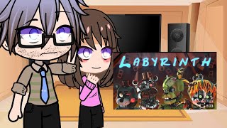 Fnaf movie react to Labyrinth pedido [upl. by Nnylaf187]