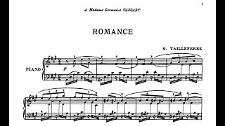 Germaine Tailleferre  Romance  Partition [upl. by Ehcropal]