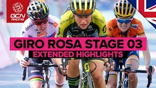 Extended Highlights Giro Rosa 2019 Stage 3 Sagliano Micca  Piedicavallo [upl. by Dov]