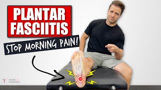 INSTANTLY Relieve Plantar Fascia Heel Pain 5Minute Morning Routine [upl. by Neltiac]