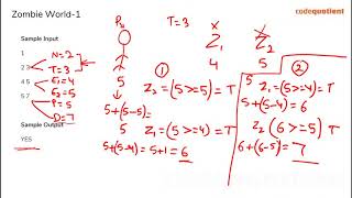 Zombie World 1  TCS Codevita Previous Year Question and Solution [upl. by Barren]