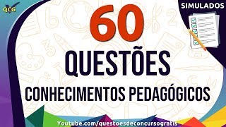 60 Questões de Conhecimentos Pedagógicos para Concurso de Professor [upl. by Rehpoitsirhc391]