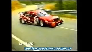 CRASH CRONOSCALATE RALLY SLALOM PISTA ANNI 90 NAXOSPRORACING [upl. by Ahsiekel]