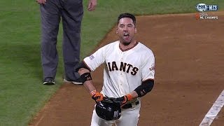 2014 NLCS Gm5 Ishikawa sends Giants to World Series with homer [upl. by Aiseneg]