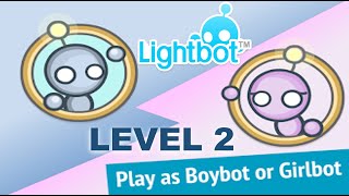 Lightbot Solution For All Level 2 [upl. by Hairem]