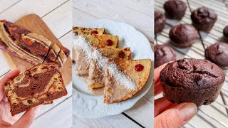 DOLCI VEGANI PROTEICI con FARINA DI CECI 3 Ricette facili per colazioni o merende senza glutine [upl. by Rexanna384]