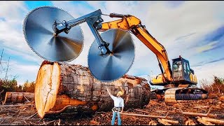 Extreme Chainsaw Machines  The Most Dangerous and Fastest TreeCutting Equipment 1 [upl. by Thaddus]