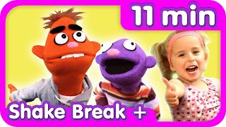 Shake Break  More  Excercise Songs for Kids  Pancake Manor [upl. by Nirhtak389]