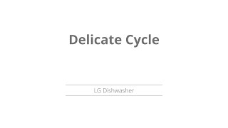 Delicate Steam Cycle LG Dishwasher [upl. by Bennie]