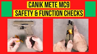 Canik METE MC9 Function amp Safety Check How to verify proper operation after reassembly canik [upl. by Drape]