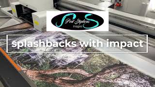 Printed splashbacks for kitchens and bathrooms [upl. by Gnirol]