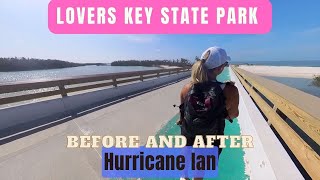 Before and After Hurricane Ian  Lovers Key State Park [upl. by Nnhoj]