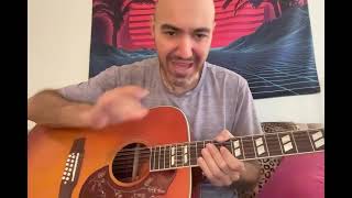 Epiphone  Hummingbird 12string Review Unbelievable guitar [upl. by Pietje]