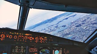 COCKPIT A319  AMAZING VIEWS during Take Off from Stavanger Sola Airport [upl. by Inilam64]