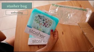 STASHER bag  UNBOXING amp FIRST IMPRESSION [upl. by Tai]