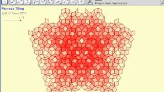 GeoGebra tassellazione aperiodica di Penrose [upl. by Alaecim164]