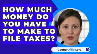 How Much Money Do You Have to Make to File Taxes  CountyOfficeorg [upl. by Gitel]