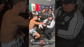 Oscar Valdez MOMENTS away from Naverrete REMATCH getting hands wrapped [upl. by Cresa]