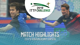 Morizono Masataka vs Gardos Robert  2019 ITTF Paraguay Open Highlights Finals [upl. by Asset]