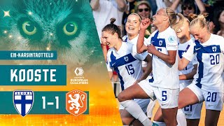 Helmarit Highlights  Suomiâ€“Hollanti 1â€“1  UEFA EURO 2025 karsinnat  462024 [upl. by Acimot690]