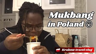 Trying Polish food for the first time a MUKBANG  Krakow Travel Vlog 2023 [upl. by Georgy459]