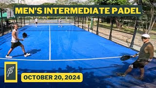 Alabang Country Club Padel Intermediate Carlo Kres vs Nico Ernie Game 2 Oct 20 2024 [upl. by Suirauqram]