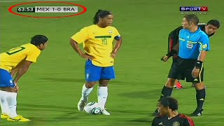 MÉXICO TAVA VENCENDO O BRASIL ATÉ QUE RONALDINHO FEZ ALGO INACREDITÁVEL [upl. by Nuahsyar]