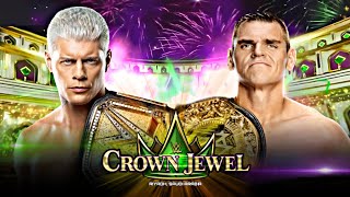 Cody Rhodes vs Gunther Champion vs Champion Full Match WWE Crown Jewel 2024 Highlights [upl. by Elda]