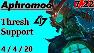 CLG Aphromoo as Thresh Support  S7 Patch 722  Full Gameplay [upl. by Rona]