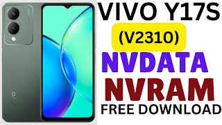 VIVO Y17s V2310 NVDATA NVRAM FILE FREE DOWNLOAD [upl. by Alue]