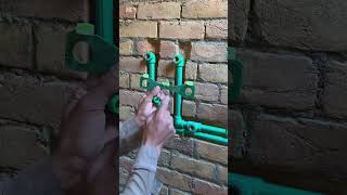 Amazing wall shower points setting New Tracks plumbing works [upl. by Joeann212]