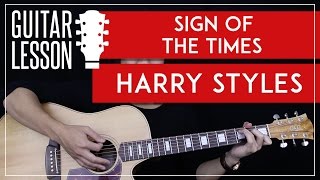 Sign Of The Times Guitar Tutorial  Harry Styles Guitar Lesson 🎸  Easy Chords  No Capo [upl. by Lainahtan]