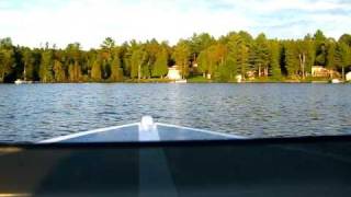 Boat ride in 14 ft Fibretron  70HP Evinrude VRO [upl. by Etac]