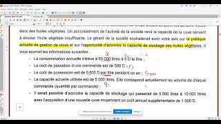 Correction examen Gestion Bac 2023SP 1ere partie [upl. by Ahtenak]