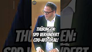 Thüringer Landtag SPD verhindert CDUAfDDeal  Koalitionsgespräche auf der Kippe [upl. by Lavelle]