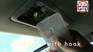 AURIS TOYOTA interior dome light change replace to LED CarGuruDIY CarGuruDIY [upl. by Liagabba214]