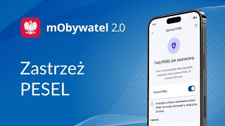 Zastrzeż PESEL w aplikacji mObywatel 20 Audiodeskrypcja [upl. by Aikan]