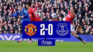 MAN UNITED 20 EVERTON  Premier League highlights [upl. by Atnahsa]